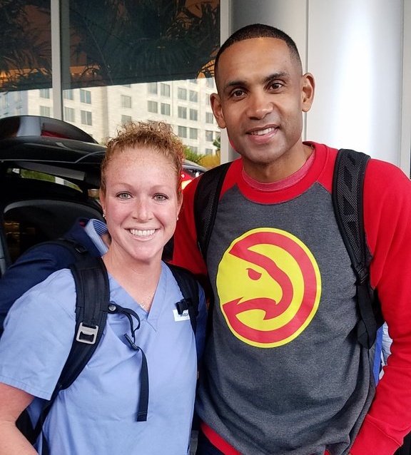 Thanks for the pic this morning <a href="/realgranthill33/">grant hill</a> . My all time favorite player! 😍🏀 #33 #RestonVAkids