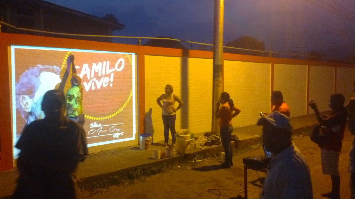 Trabajo muralista articulado con @ffm_oficial @TupamaroMRT <a href="/jpsuv_frontera/">JPSUV EN FRONTERA</a> y movimiento de comuneros en Junin