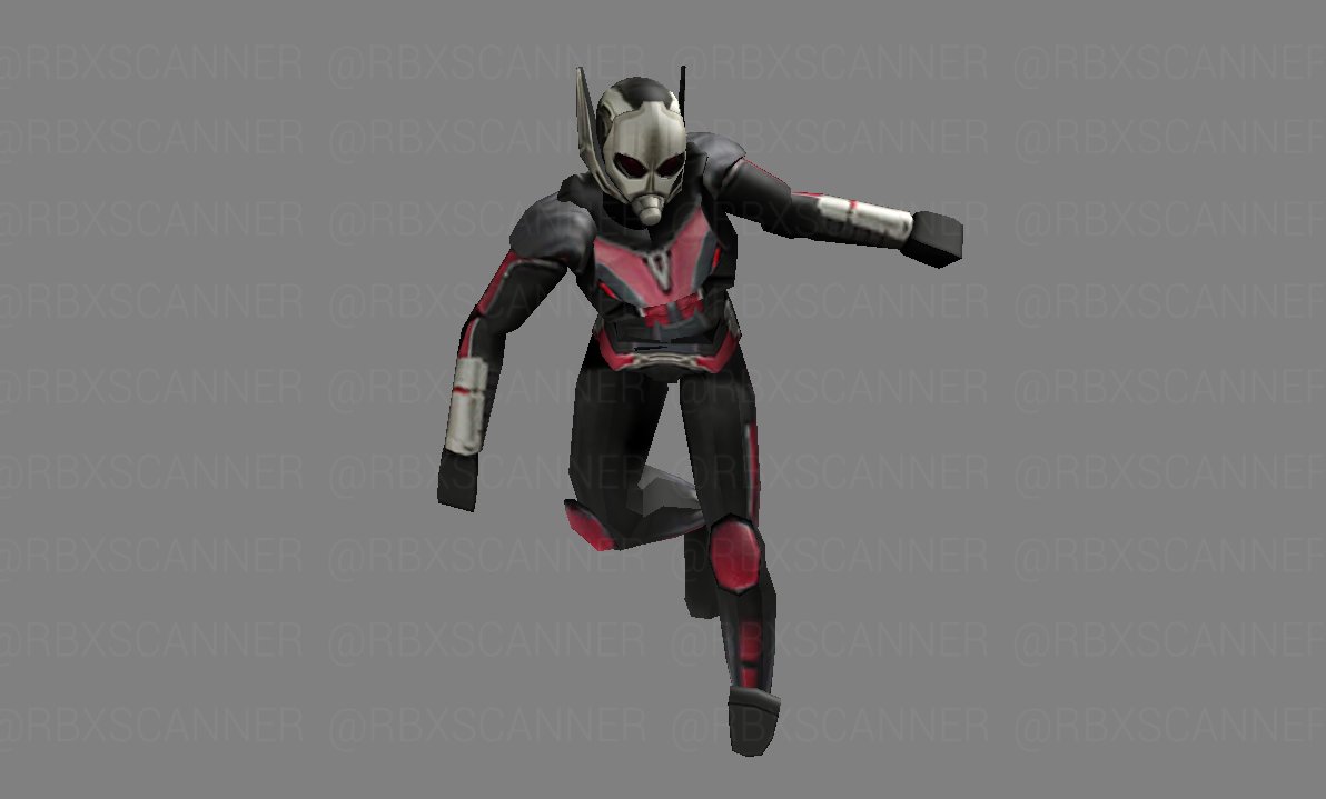 Roblox Scanner On Twitter Ant Man Shoulder Friend Tx 398956206 Mesh 398956166 - ant man on roblox