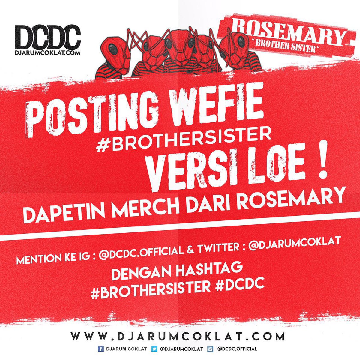 Cuma di sini, lo Wefie dapet merch dari <a href="/ROSEMARYsk8punk/">ROSEMARY SKATEPUNK</a> !@WARS_OFFICIAL #BrotherSister #DCDC