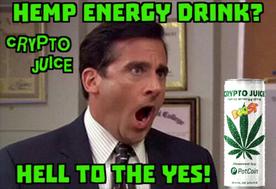RealBadDan's tweet image. #PotCoin has a new hemp energy drink that's got everyone jumping! Only available at potcoin.com/shop/ SHAZAM!!