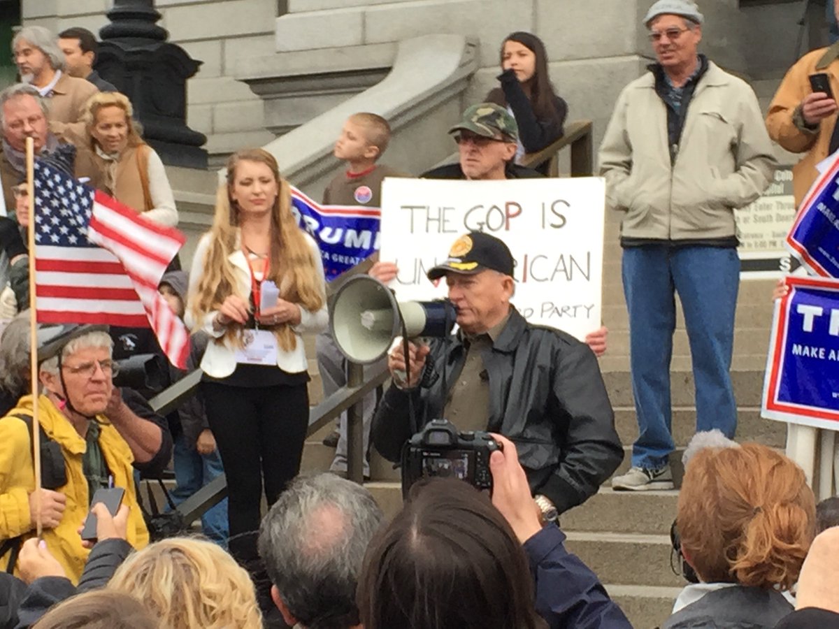 BackboneRadio's tweet image. "I'm just an old Marine they pissed off."
GOP #Trump supporter Larry Lindsey in CO. 
#ColoradoProtest #StopTheSteal