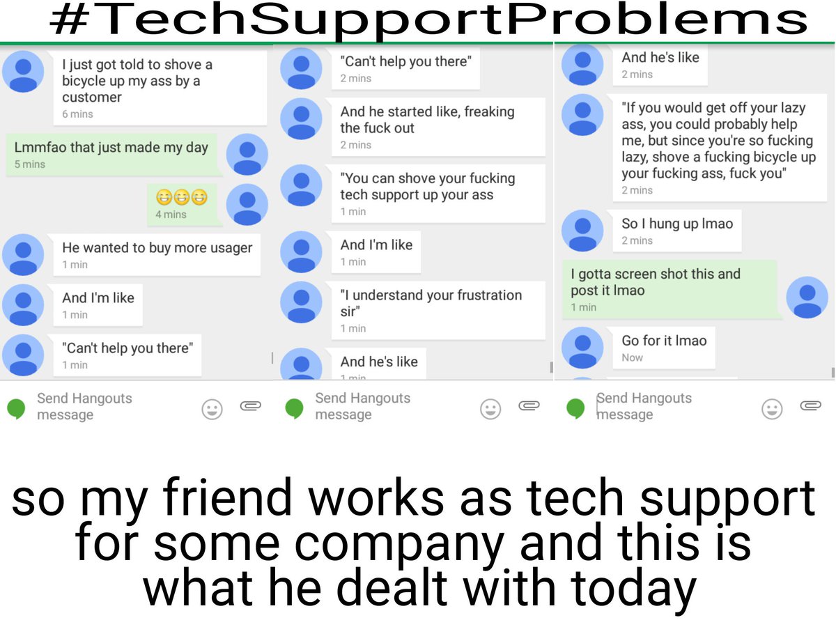 YoungWill4YWP's tweet image. #TechSupportProblems #trending 
Can we make this a thing? #lmao
