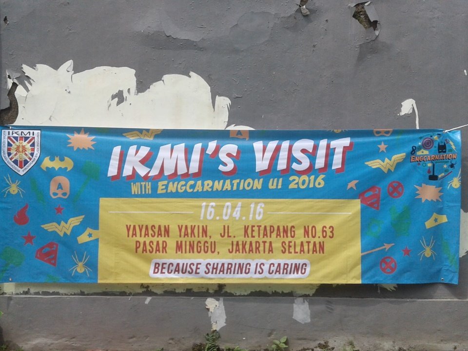 Sedang berlangsung!!
IKMI's Visit with Engcarnation UI 2016 at Yayasan Yakin Jakarta Selatan