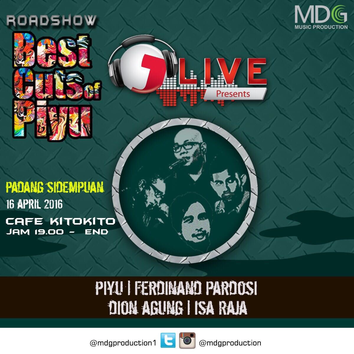 isarajaofficial's tweet image. #JLive present #roadshow #BestCutsOfPiyu at #cafekitokito w/ @IsaRaja_Loebis @FerdinandPar17 @piyu_logy @dionagungs