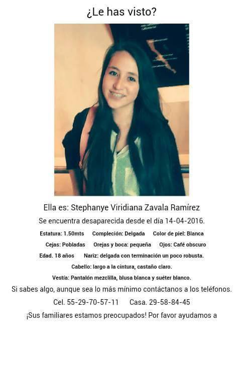 Quetzalquiaui's tweet photo. desaparecio 14-4-16 8am Tepexpan @edomex AYUDEN A ENCONTRARLA!  @ReverdeSer4_20 @FUNDEM_Mx @FUNDEMCentro #RT https://t.co/UCqIHucxJc