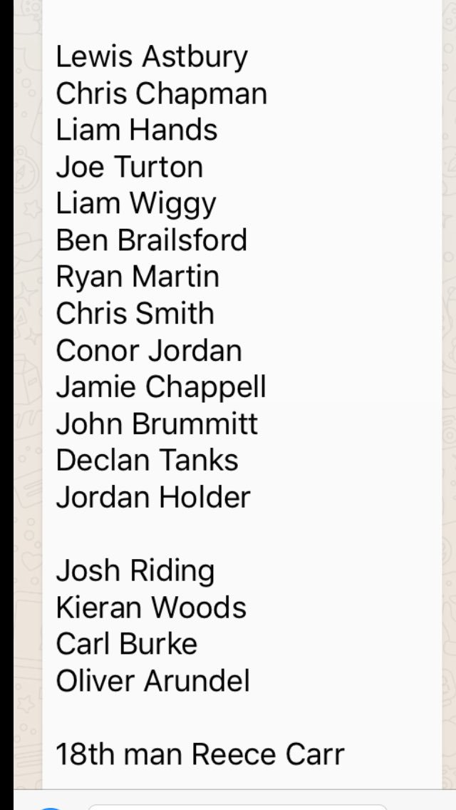 Today's team for <a href="/OfficialNCL/">National Conference League - RL</a> clash V <a href="/EastmoorARLFCOA/">Eastmoor Dragons</a>. ⚫️⚪️⚫️ #panthers #local