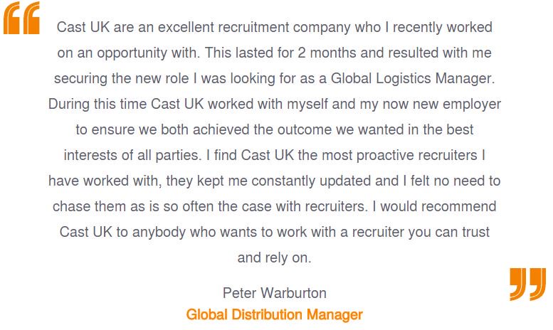 Cast_UK's tweet photo. We always value feedback from our successful candidates! #BuildingRewardingRelationships #CastUKcandidates https://t.co/PLRT68459O