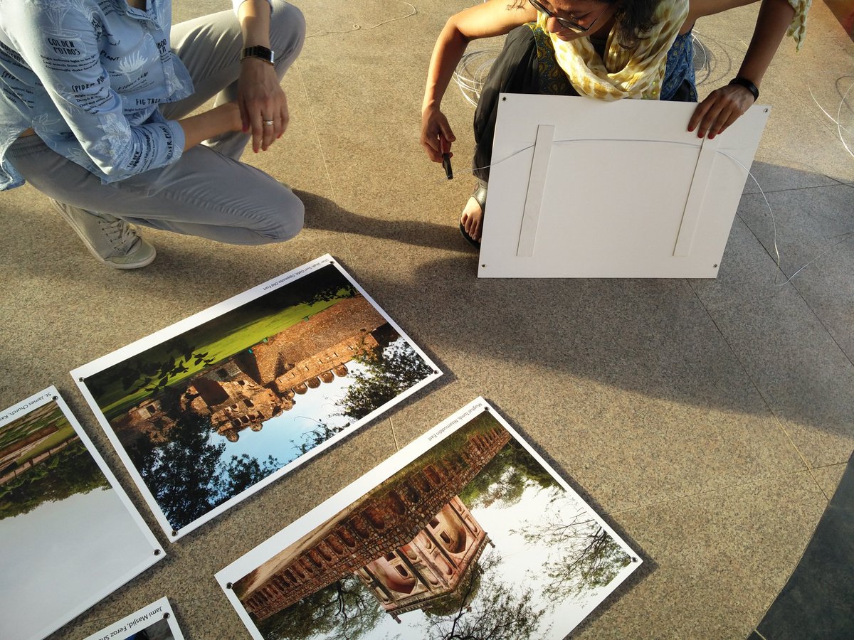 delhiiloveyou's tweet photo. Team #Delhiiloveyou at work, installing #WorldHeritageDay exhibit @ dilli haat! Coming?
⛪📷 https://t.co/KUoFizDQ4m https://t.co/L4NSaAc2Kz