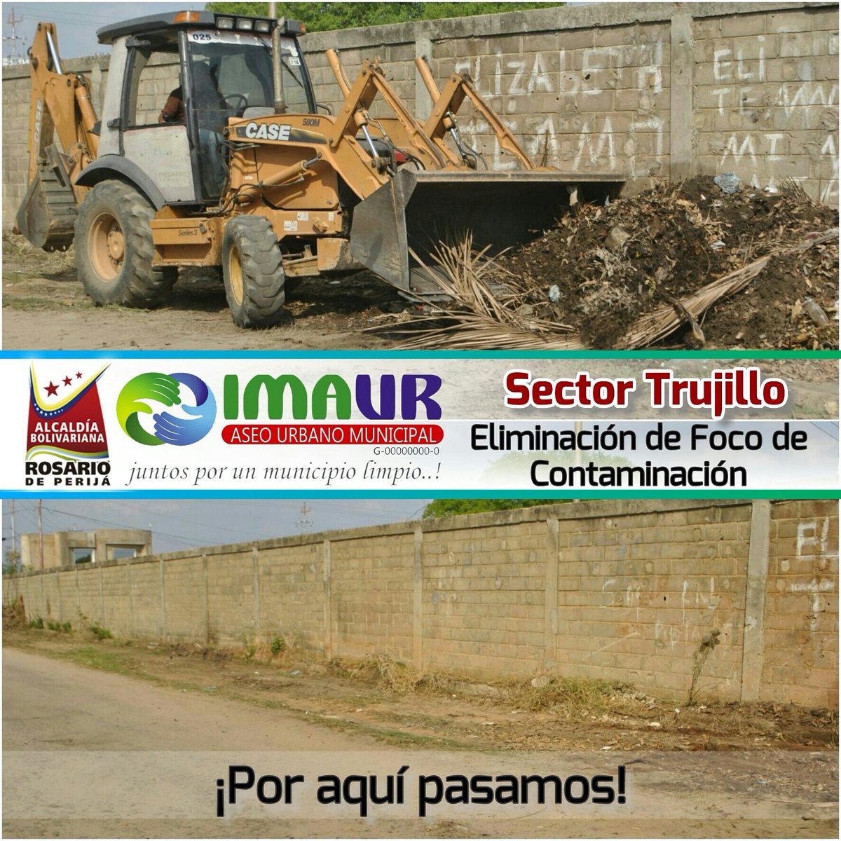 Imaur_ABRP's tweet photo. Eliminamos focos de contaminación en el Sector Trujillo, logrando extraer 32 toneladas de basura aproximadamente. https://t.co/TifGhREdW8