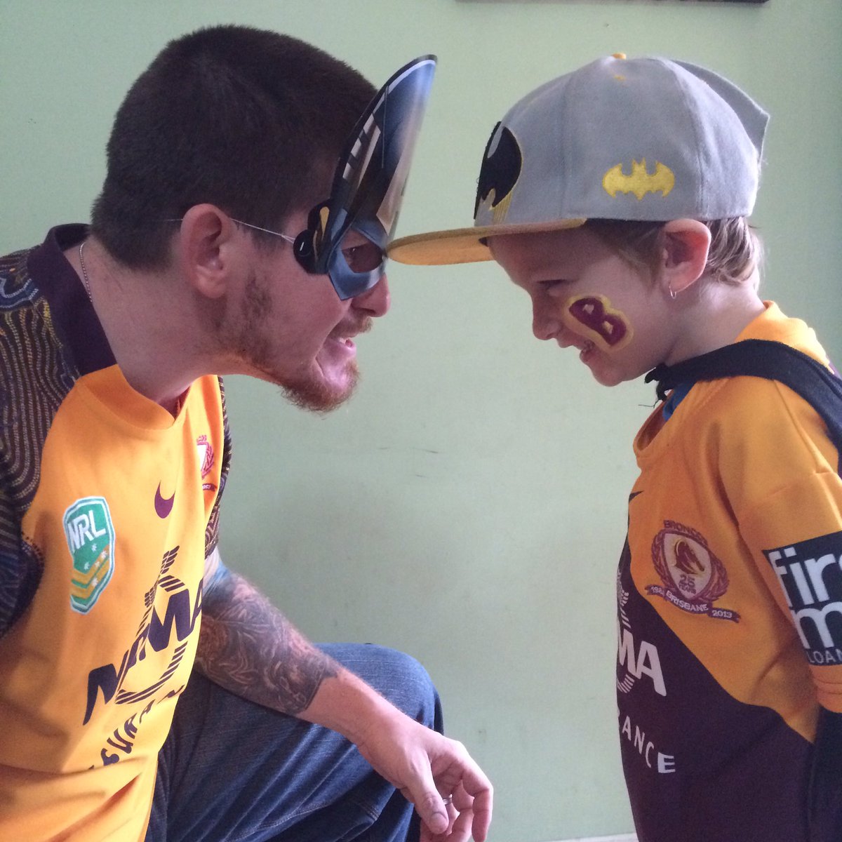 Cheyne_31's tweet photo. #BronxNation #NRLBroncosKnights #SuperheroSaturday #MarvelvsDC #NovaFanShot @brisbanebroncos https://t.co/Ere1BQeT1R