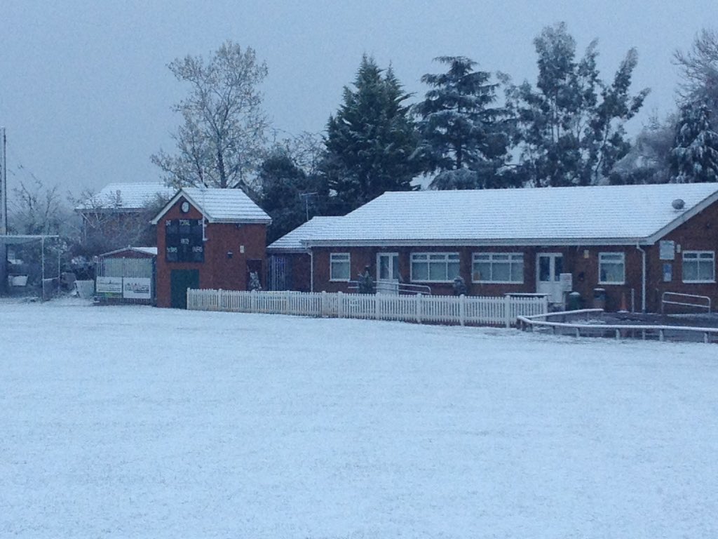 Snow stops play! 1st day of the cricket season today! <a href="/ShropshireStar/">Shropshire Star</a>