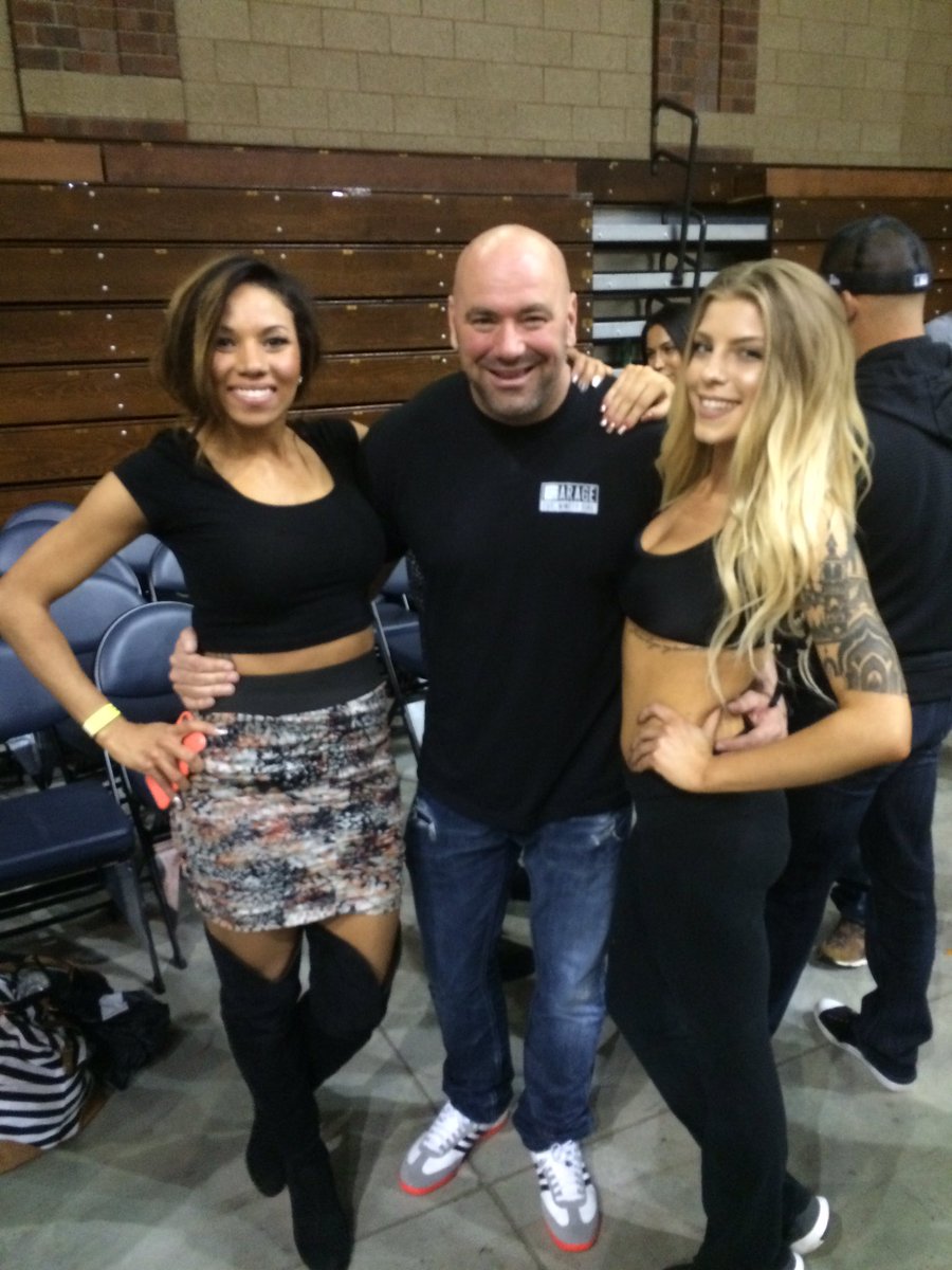 Rfa On Twitter Danawhite With Rfafighting Ring Girls Kaylaa And