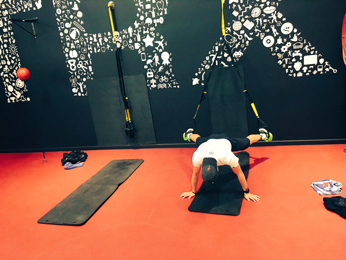 Proper gym session this am with some serious TRX work... Thanks to @tayganrob the body is getting strong!