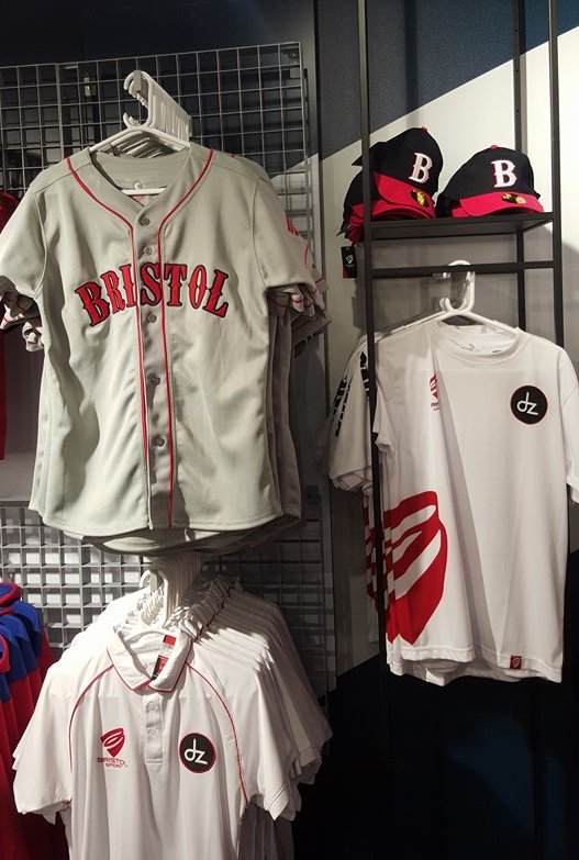 Our club jersey and hat is on display for sale at the Ashton Gate Megastore. See this link shop.bristol-sport.co.uk/bristol-sport