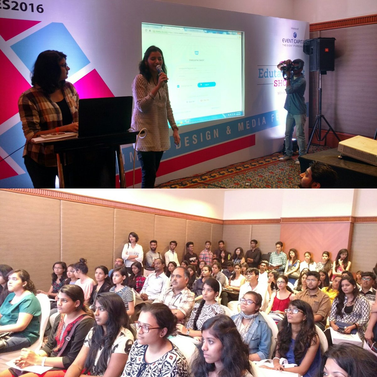 PearlAcademyInd's tweet image. #portfoliodevelopmentworkshop by #shwetaminocha #theedutainmentshow #pearacademymumbai #fullhouse #ithasstarted