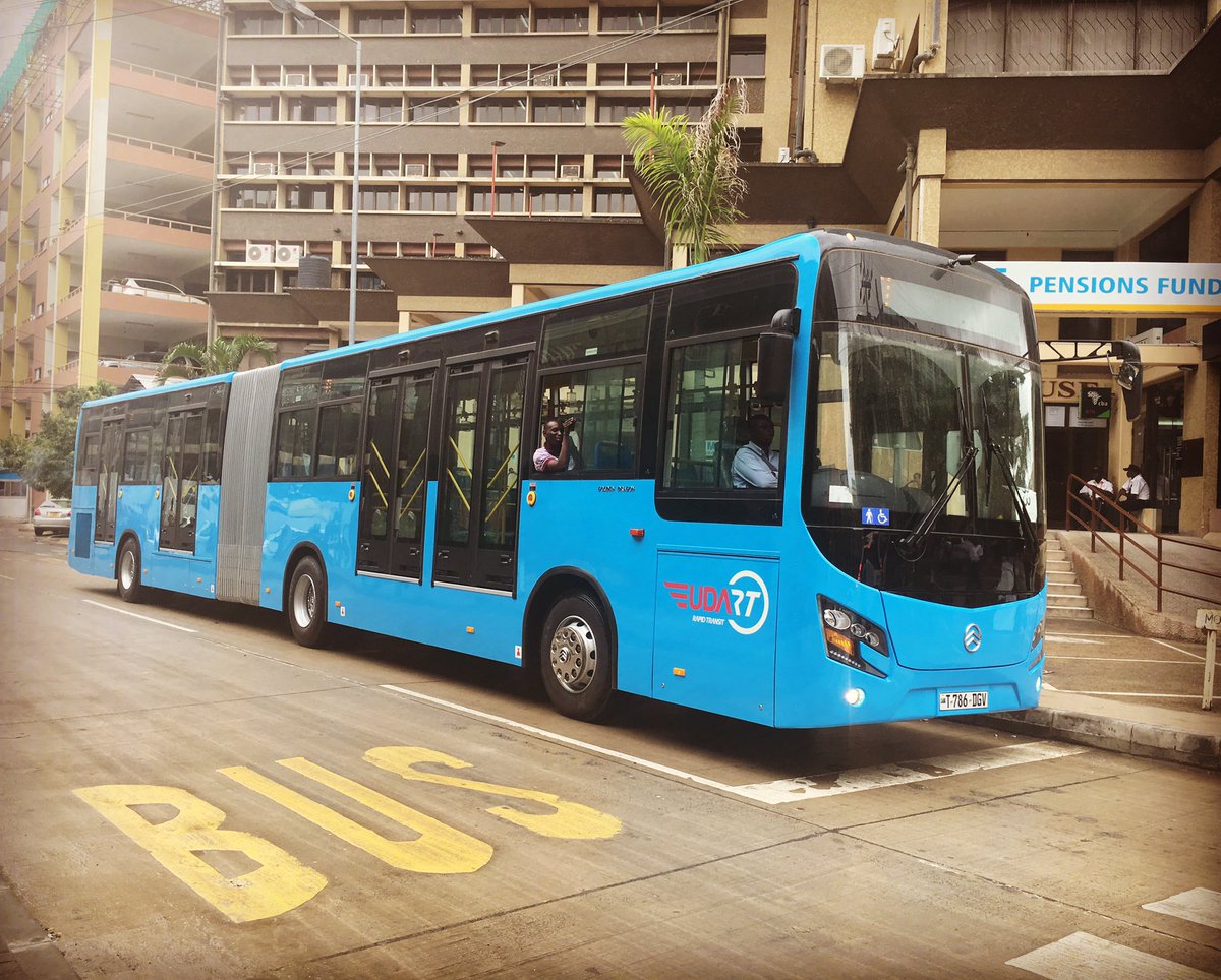 JMuturi's tweet photo. #DART Dar-es-salaam Rapid Transport buses now a reality @Ma3Route https://t.co/7jSg3m2A1x