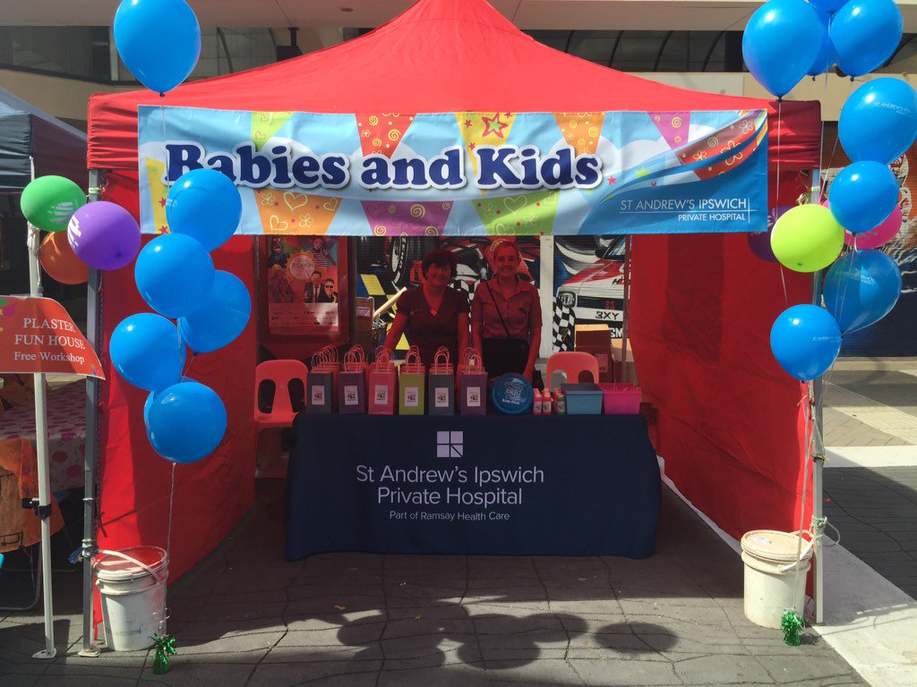 Great day at the #ipswichfestival today with our babies and kids stall! #ramsayhealth
