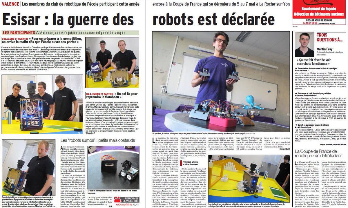 JuniorEsisar's tweet photo. Félicitations à notre club Robotique ! https://t.co/GDNWQs2uIy