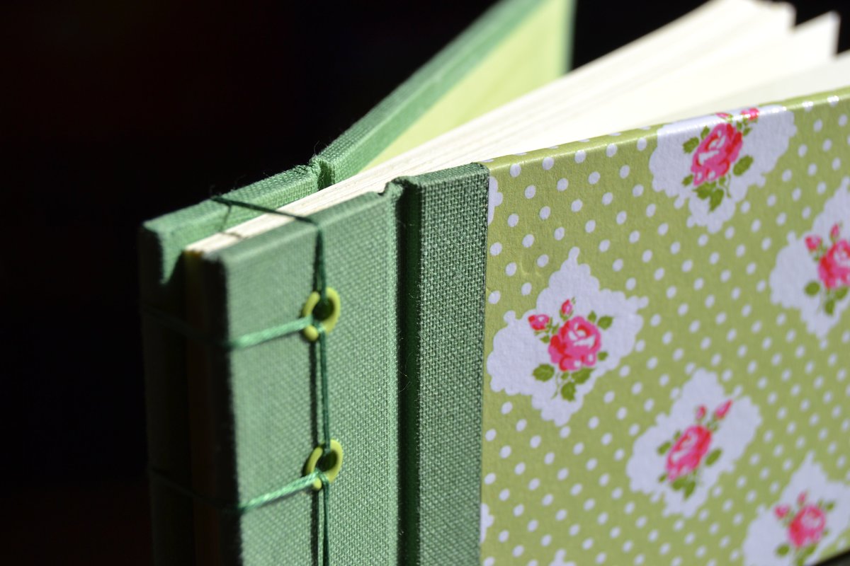 BBookbinding's tweet image. Taccuini Vintage-Spring in rilegatura giapponese #japanese  #primavera #butterfly #wonderland #handmade #bookbinding