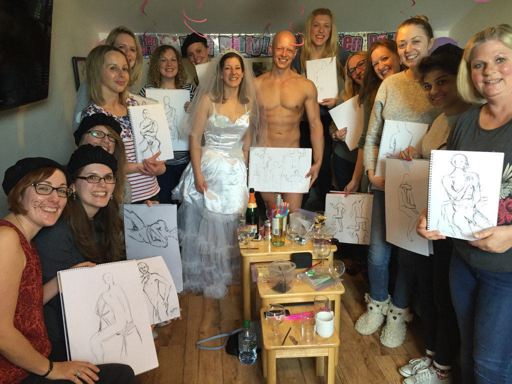 Life Drawing workshop with Male Model - Bristol http://henpartyentertainmen...