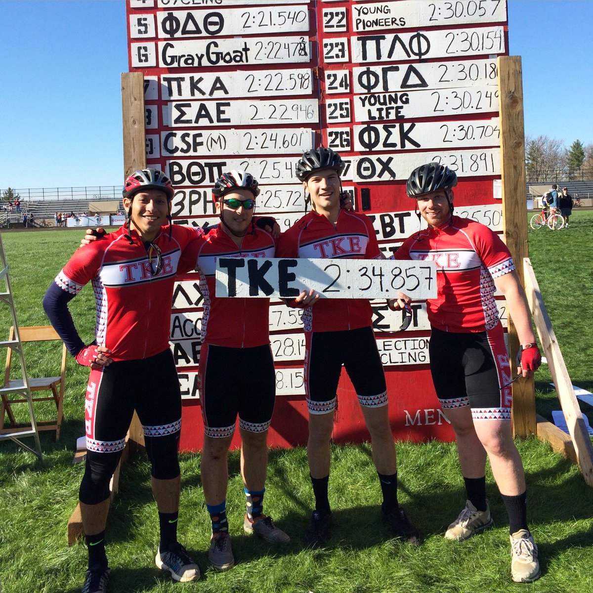 Good luck to Gamma-Kappa chapter at IU as they compete in the Men's 66th Running of the Little 500 today. #IAMTKE