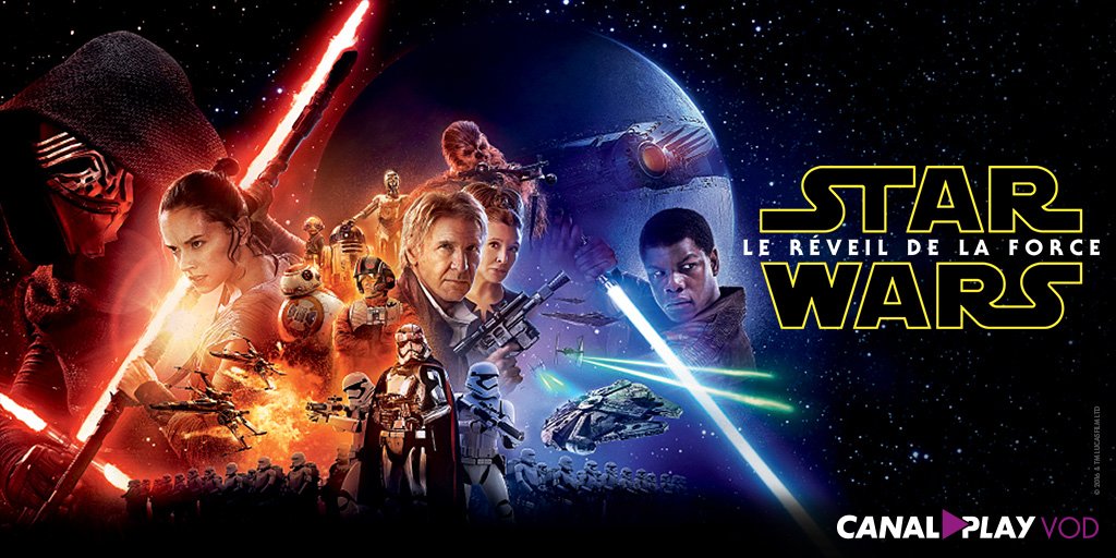 Le Réveil de la Force, dernier volet de la saga #StarWars, sur <a href="/canalplay/">CanalPlay</a> VOD tu retrouveras bit.ly/1qXOV4y