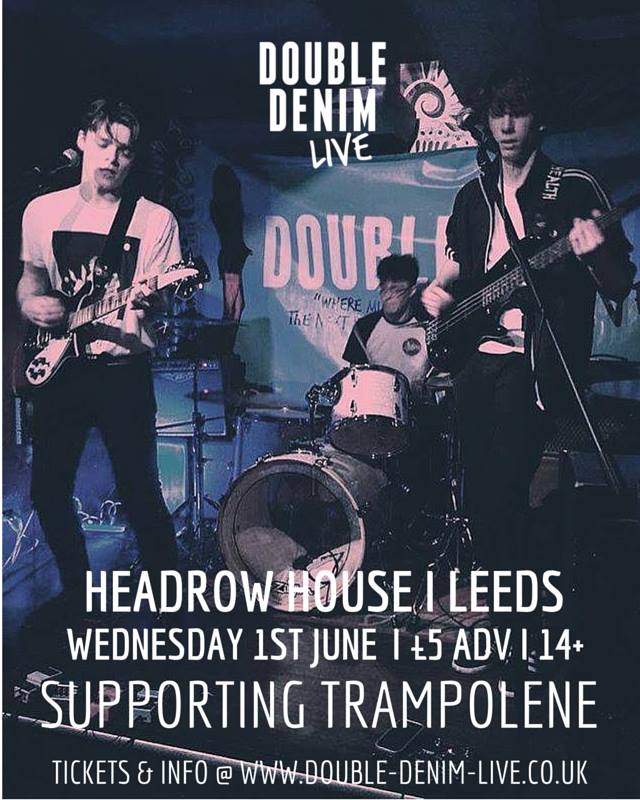 We will be supporting <a href="/Trampolene_Band/">TRAMPOLENE</a> on the 1st of June. Hosted by <a href="/DoubleDenimLive/">Double Denim Live</a> This one will be big, get down