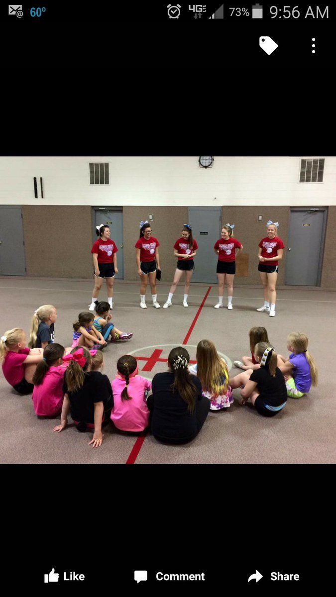 FixKate's tweet image. This years Varsity helping with a cheer clinic at Mt. Pisgah this morning! Thanks ladies! @SWShelbySpartan