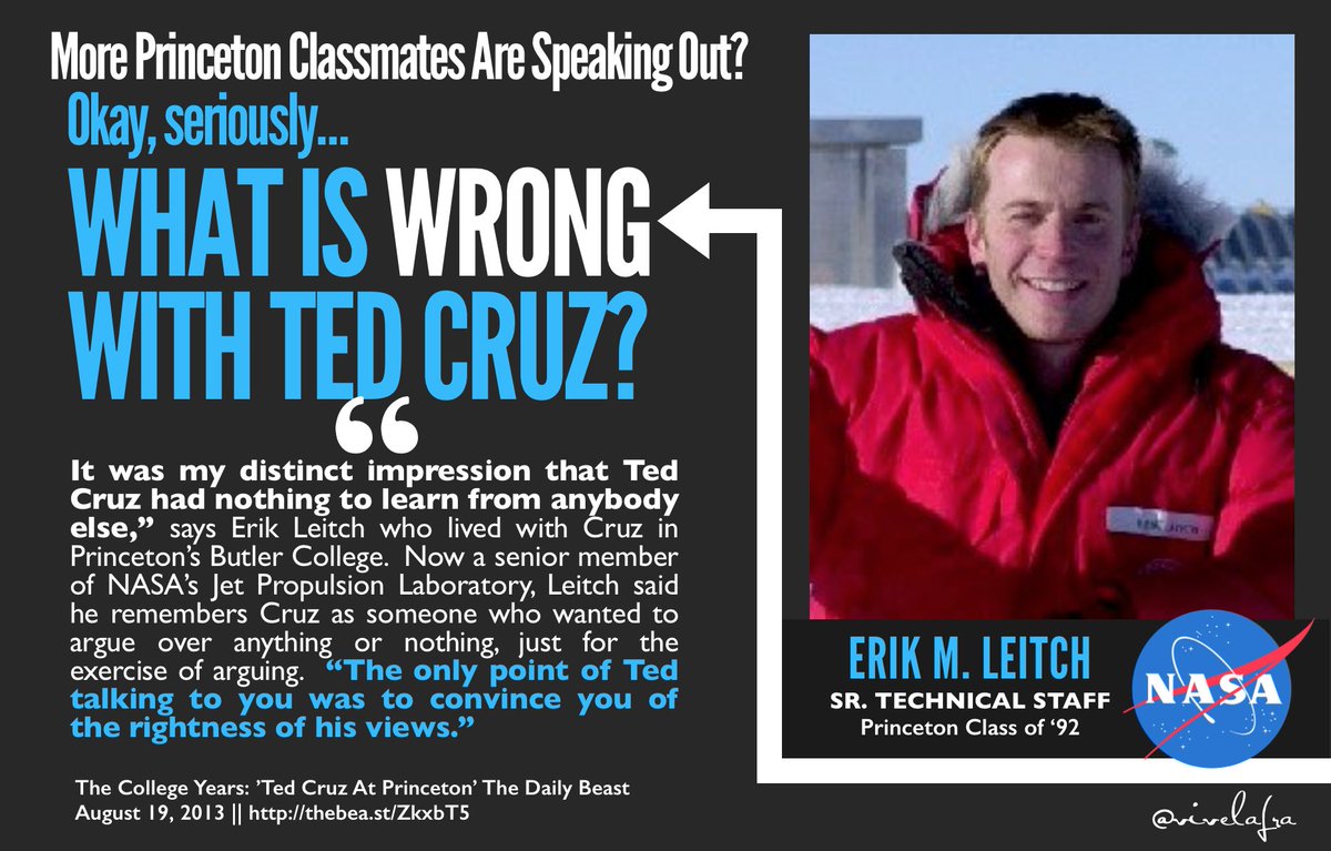 vivelafra's tweet photo. He Would Argue Over Anything Or Nothing | Princeton Classmates remember Ted Cruz #NYPrimary #NewYorkForTrump #Trump https://t.co/y6qcXaXJI3