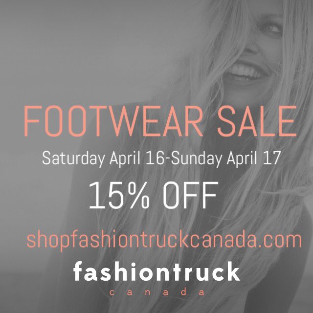 ashleymitobe's tweet photo. @FashionTruckCda is having a SHOE SALE - use promo code LOVESHOES at the checkout. Tap the link in my bio 📲 https://t.co/4vfS350lio