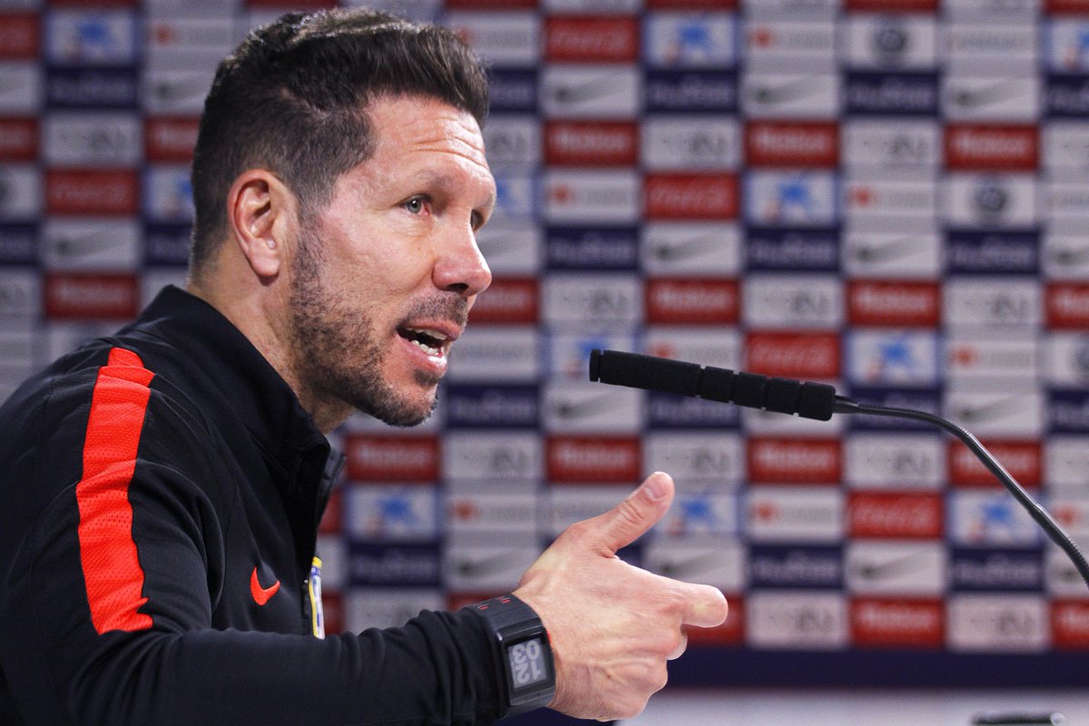 atletienglish's tweet photo. . @Simeone: "We can only think of what we can solve, and that is winning tomorrow." #AtletiGranada #GoAtleti https://t.co/RPOblkjgxV