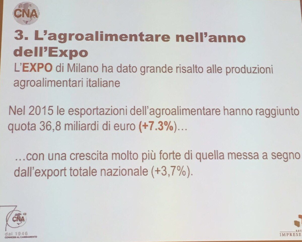 maumartina's tweet photo. A Parma con @CNA_it per ribadire la forza delle piccole-medie imprese #agroalimentari italiane https://t.co/g3sI18fzyX