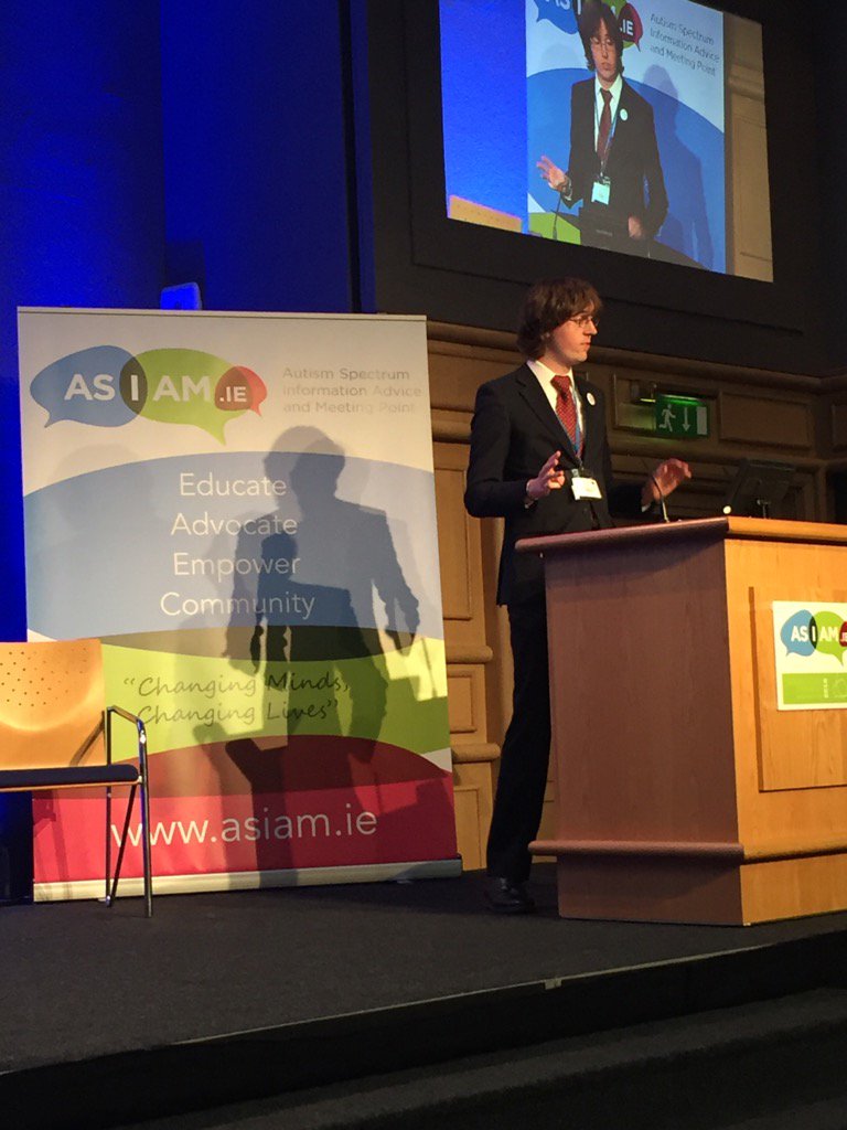 #AsIAmconf16 Brian Irwin. Diagnosis of Asperger 'key to get through the block in my life'