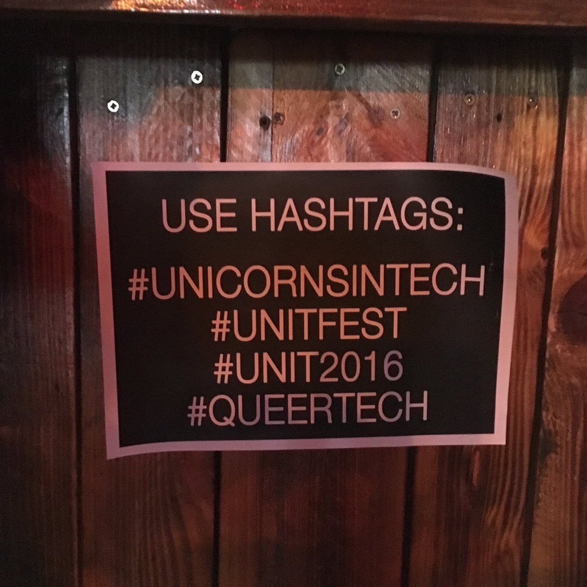 JAcar_'s tweet image. #unicornsintech #unitfest #unit2016 #queertech jawohl!