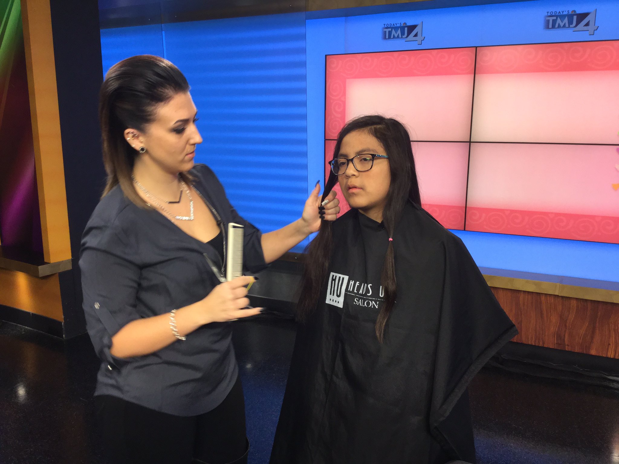 Julia Fello TMJ4 on Twitter: "13 year old Isabelle just cut her hair