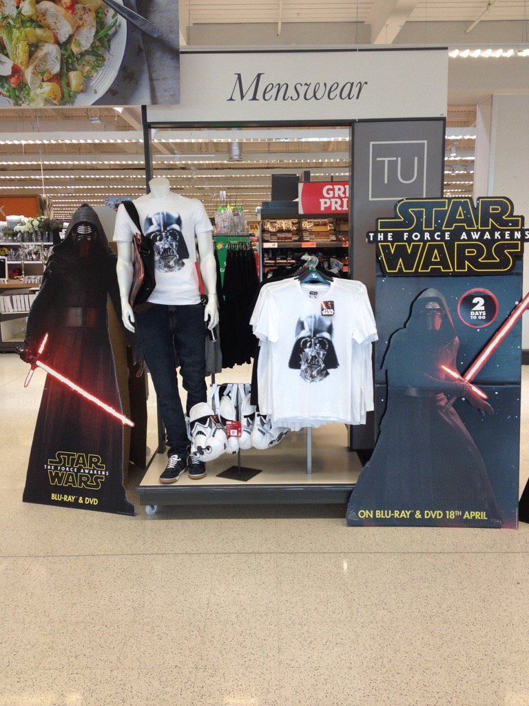 Star Wars Force Awakens DVD and Blue Ray is out on Monday at Sainsburys. Great Price!!! #n07js