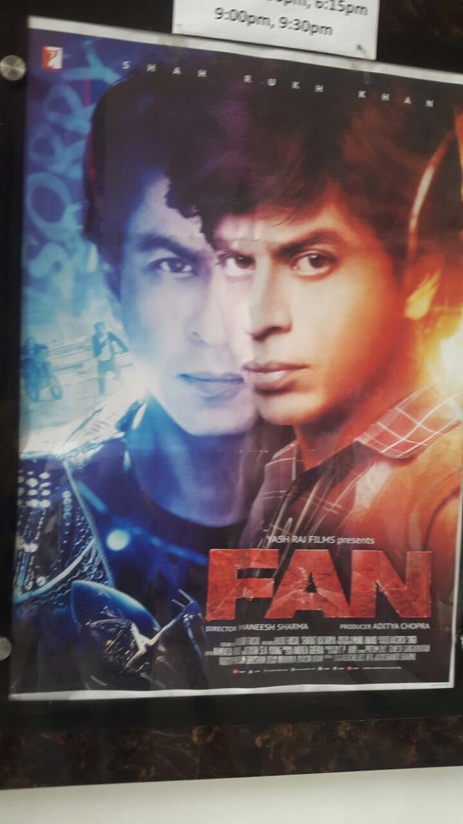 SRKCHENNAIFC's tweet photo. Our CFC member @iamalzuha at 2nd day 2nd show of @FanTheFilm of @iamsrk at APR city centre Gaya #FanFDFSwithCFC @yrf https://t.co/V732MHRQQQ