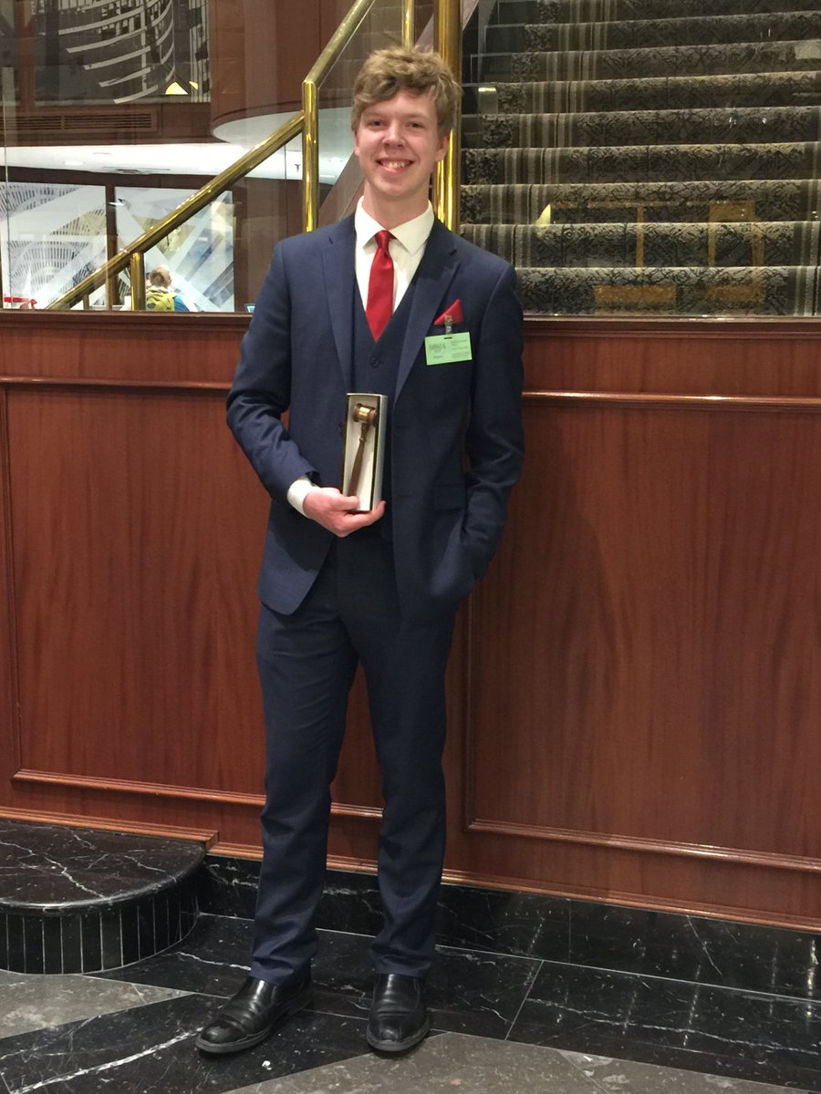 Dean Barlett is one of 10 students to receive best delegate out of over 700 at SOMA. Congrats Dean <a href="/AssumptionHCDSB/">Assumption</a>