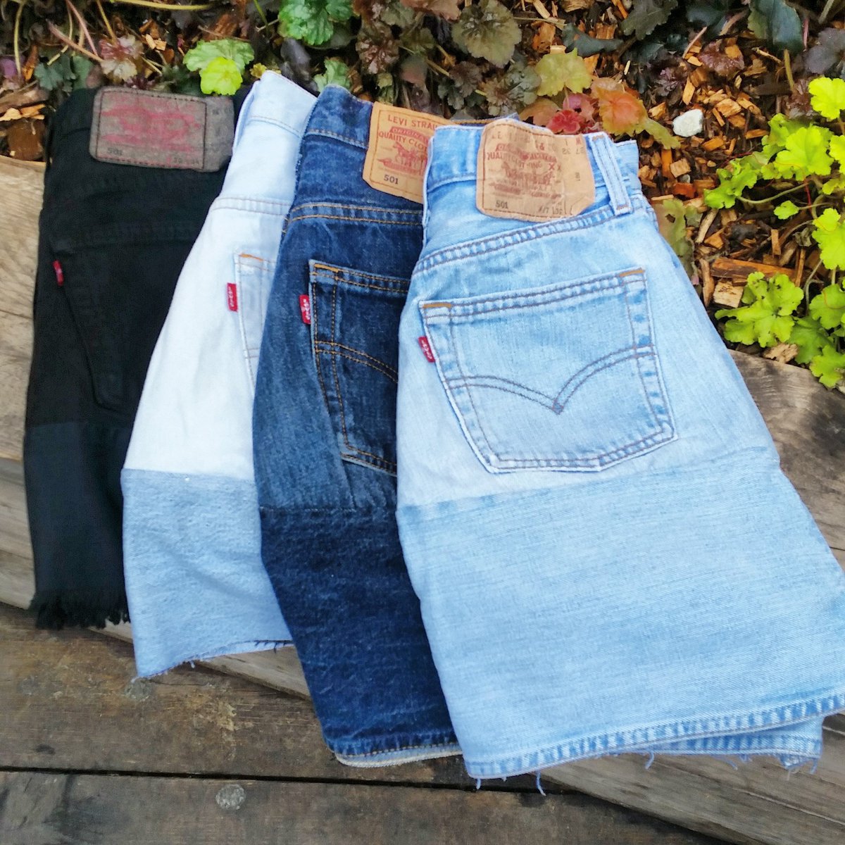 reworked levis jeans