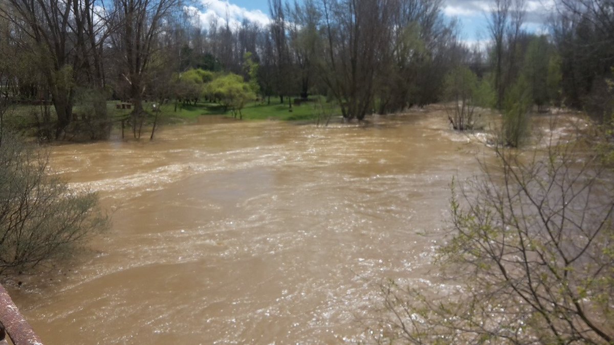 rubensancirilo's tweet photo. Crecida del Rio Cea a su paso por #Mayorga #Valladolid #RioCea #Crecida https://t.co/RDUxLvytNt