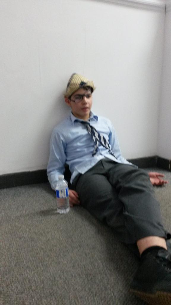 MsSarahCampbell's tweet photo. @Kellsacademy I think International day was a success! This grade 7 student was exhausted! https://t.co/lmWF35Q9V7