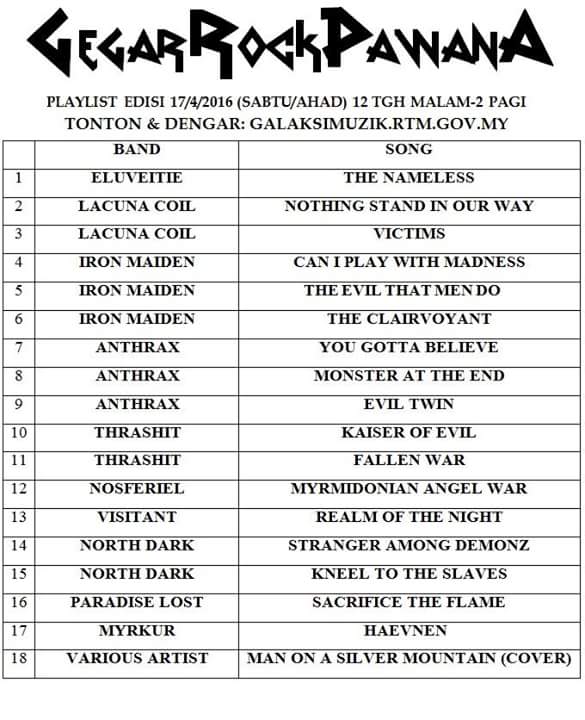 <a href="/northdarkband/">North Dark</a> on GEGAR ROCK PAWANA! @farasuofficial <a href="/twt_muzik/">TwtMuzik</a> <a href="/twt_metal_my/">twt_metal</a> <a href="/twt_seni/">twt_seni |</a> <a href="/ATMetal/">All Things METAL \m/</a> @KLMetalCamp