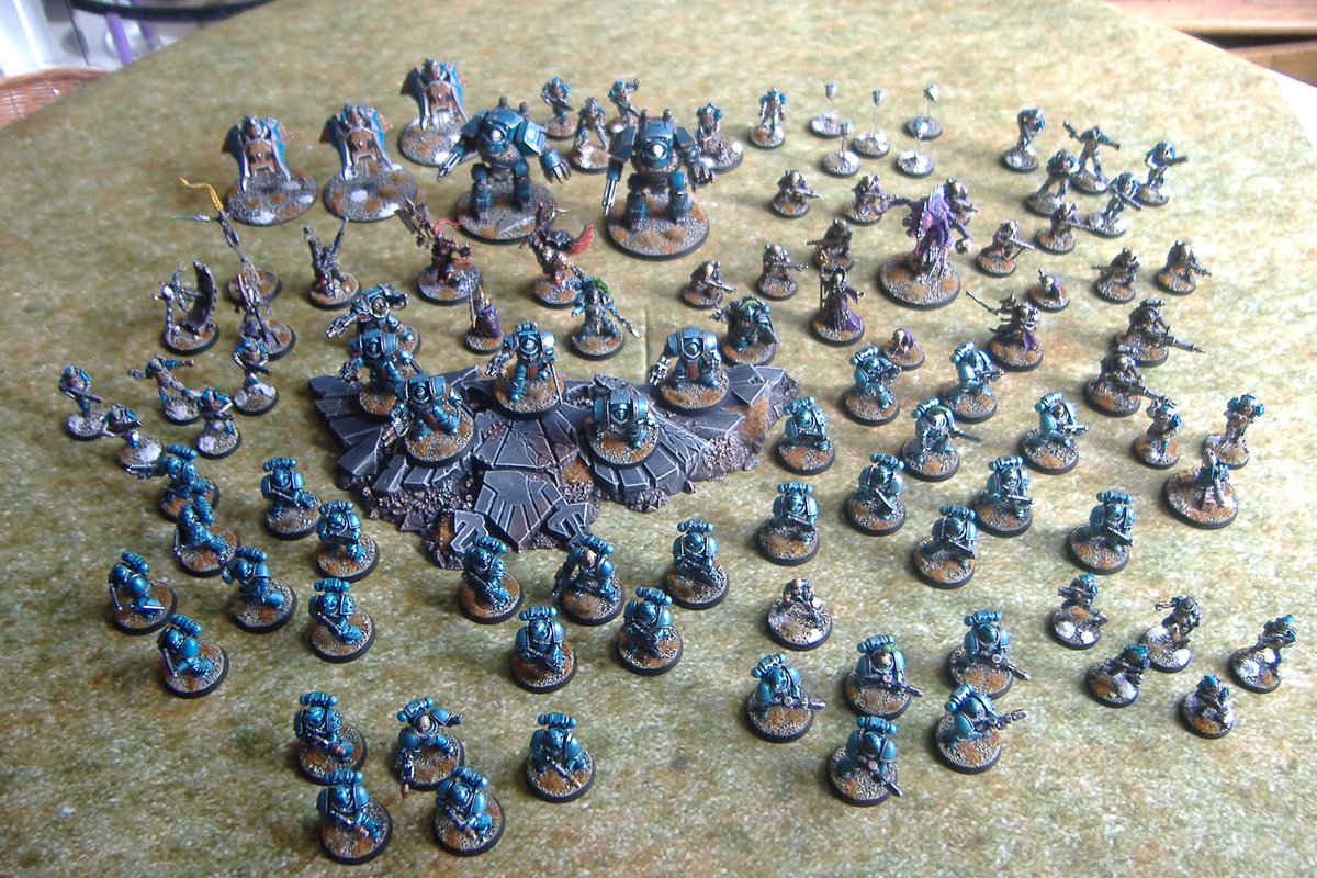 MiniPainter619's tweet photo. I am not the best painter but I have painted 100 miniatures in 2016 thus far, am very happy with that #Warmongers https://t.co/lMtLMBXnkS