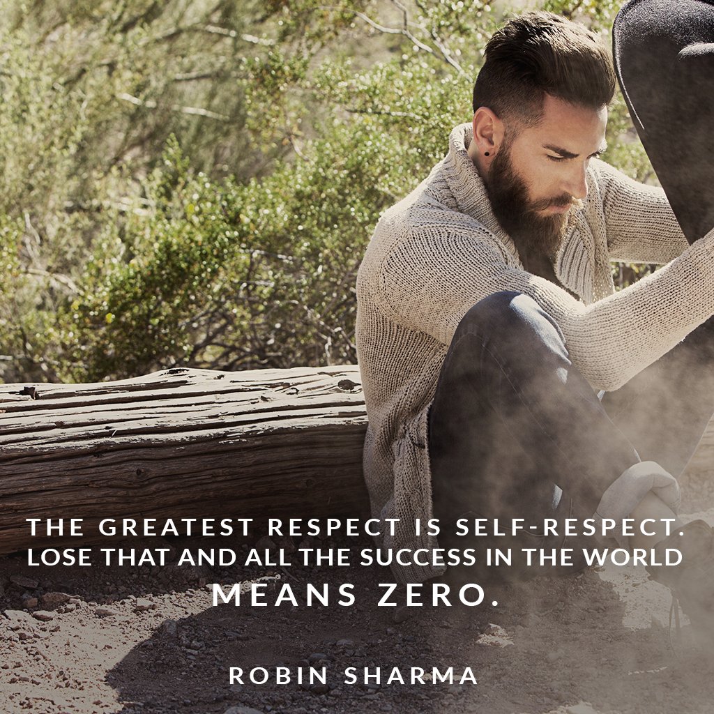 RobinSharma's tweet image. The greatest respect is self-respect. Lose that and all the success in the world means zero.