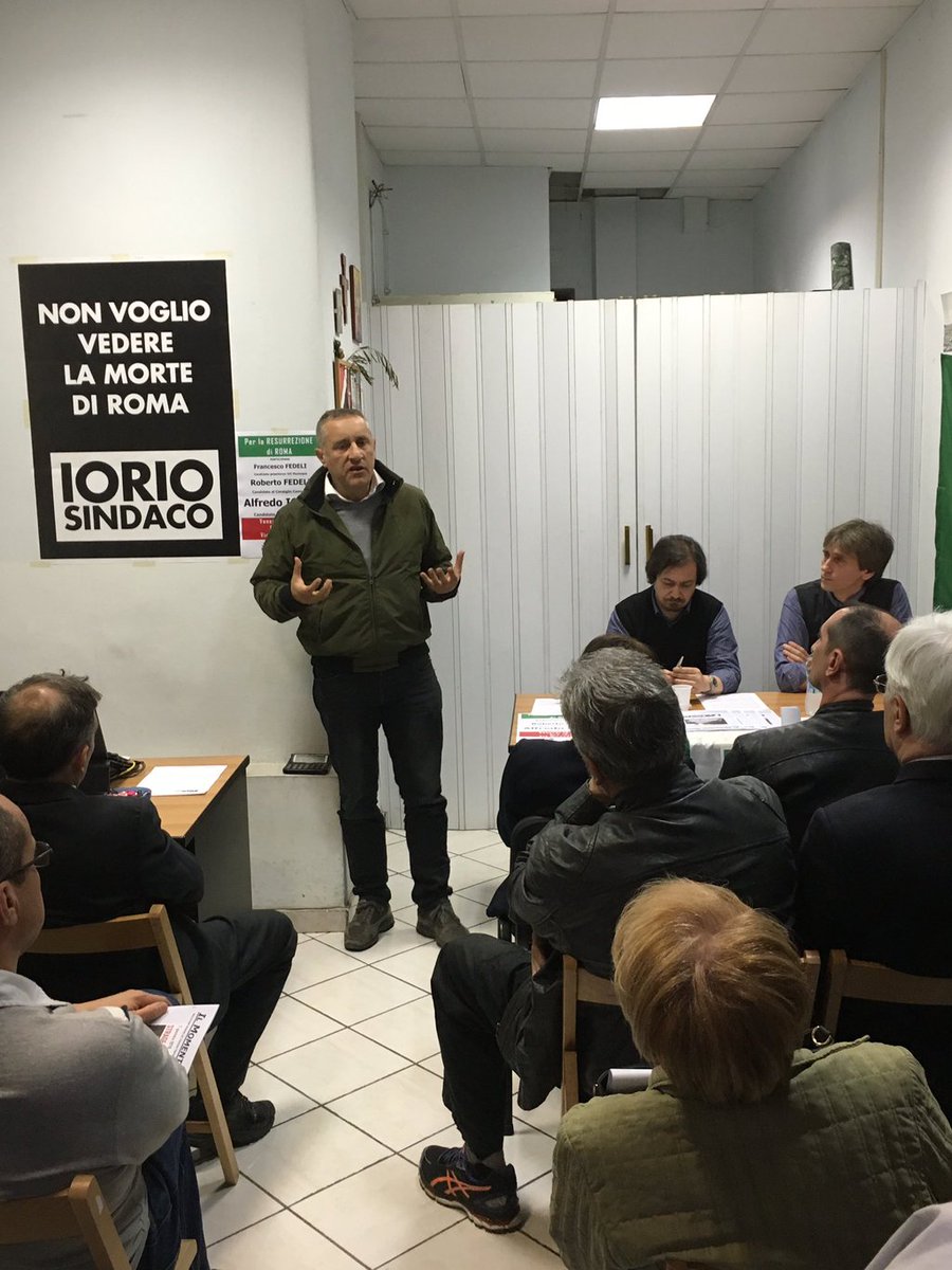 DestraPopol_ITA's tweet photo. Per la Resurrezione di Roma. Grande partecipazione all'incontro che si è svolto a Via Mirandola 
#IorioSindaco https://t.co/dWIhx0cfOP