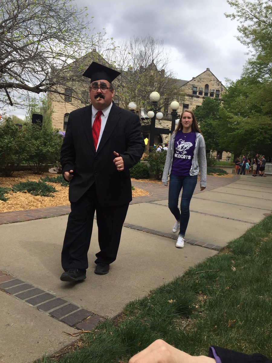 KStateEdCouncil's tweet photo. Wax Museum! Social studies & Dr. Burenheide! @KSUCollegeofEd #RootedinPurple #KStateOpenHouse Bluemont Hall! https://t.co/wlW6QUyt2U