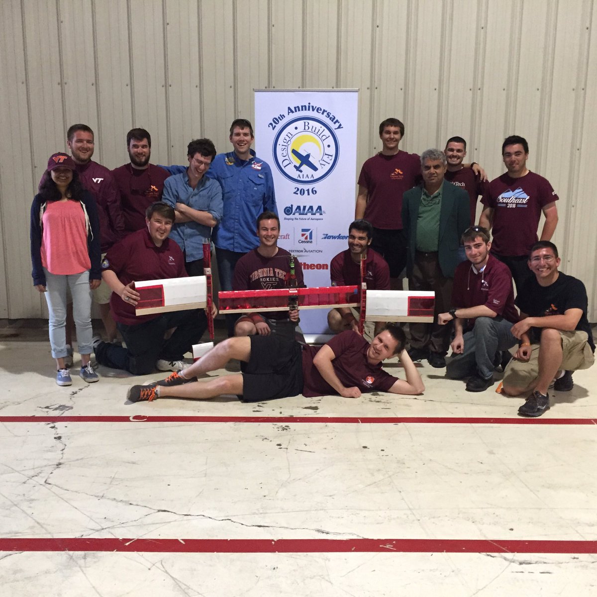 VTDBF's tweet photo. Virginia Tech Design Build Fly team 2015/2016! Great group of people! #WichitaBound #aiaadbf https://t.co/fko2NWoWtc