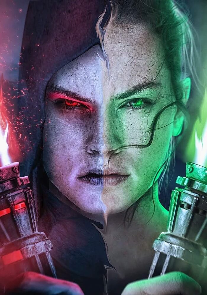 StarWarsEs's tweet photo. ¿En que lado acabará Rey? 

RT: luz 
MG: Lado Oscuro 

#StarWars #TheForceAwakens https://t.co/S5rnCL8GyF