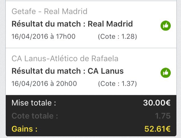 LekProno's tweet image. 2/3 niveau combiné ⚽️

Les 2 SOFT sont passé💰👏🏼💫

Alors qui a suivis ?!

45€ de bénéfice aujourd'hui 💰

RT svp